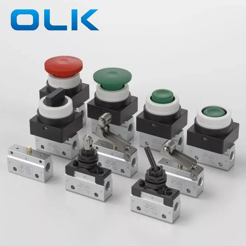 CM3 2-Position 3-Way Mechanical Button Valve
